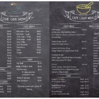 Cafe Menu